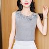 Вышитый кружевом жилет на подтяжках для женской внутренней нижней рубашки на весну Новые топы для маленьких рубашек для верхней одежды
