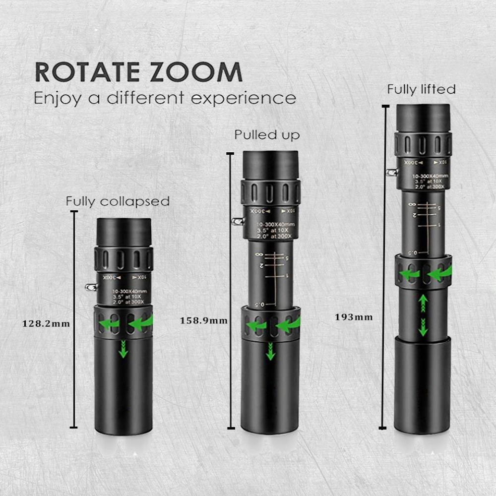 With Tripod Clip Long Range Portable Night Vision Monocular Telescope Zoom Telescope For Travel