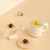 Food Grade 10cm Cartoon Silicone Cup Cover Heatproof Leakproof Suction Dustproof Lid for Kitchen Daily Use Coffee Mugs
