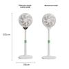 55 Вт Напольный вентилятор-подставка Бытовой Мощный Вертикальный Вентилятор Качающийся Таймер Пульт дистанционного управления Электрические вентиляторы Бытовая техника