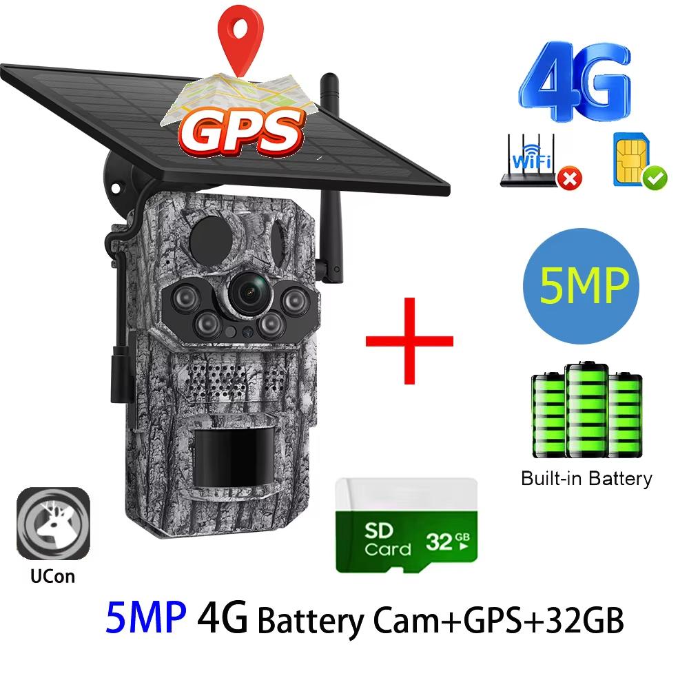 4G 2K 5MP PIR датчик движения активируется время срабатывания ночного видения IP66 охотничий след водонепроницаемый дикая природа батарея солнечная камера литиевая батарея