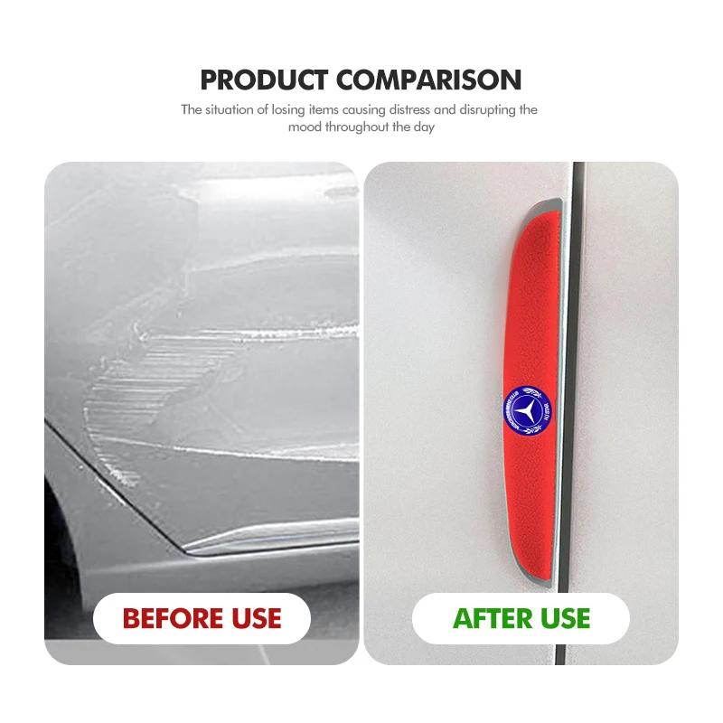 FA024pcs Car Anti Collision Strips Body Door Protector Stickers For Mercedes Benz W211 W124 W176 W177 C180 C200 C260 C300 GLC CLE