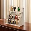 Wood Bangle Storage Rack Multi Layer Bangle Scrunchie Organizer Multi-Function Jewelry Organizer for Watch Bracelet Scrunchie