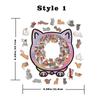 Macaron Color Morandi-colored Cat-shaped Puzzle 135-piece Animal Cats Decorative Cut Cat Pieces