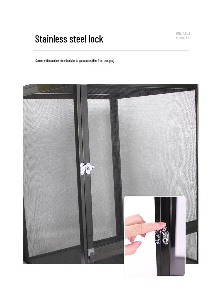 PAYI Aluminum Reptile Terrarium: Breathable & Disassemblable for Chameleons, Lizards, and Snakes