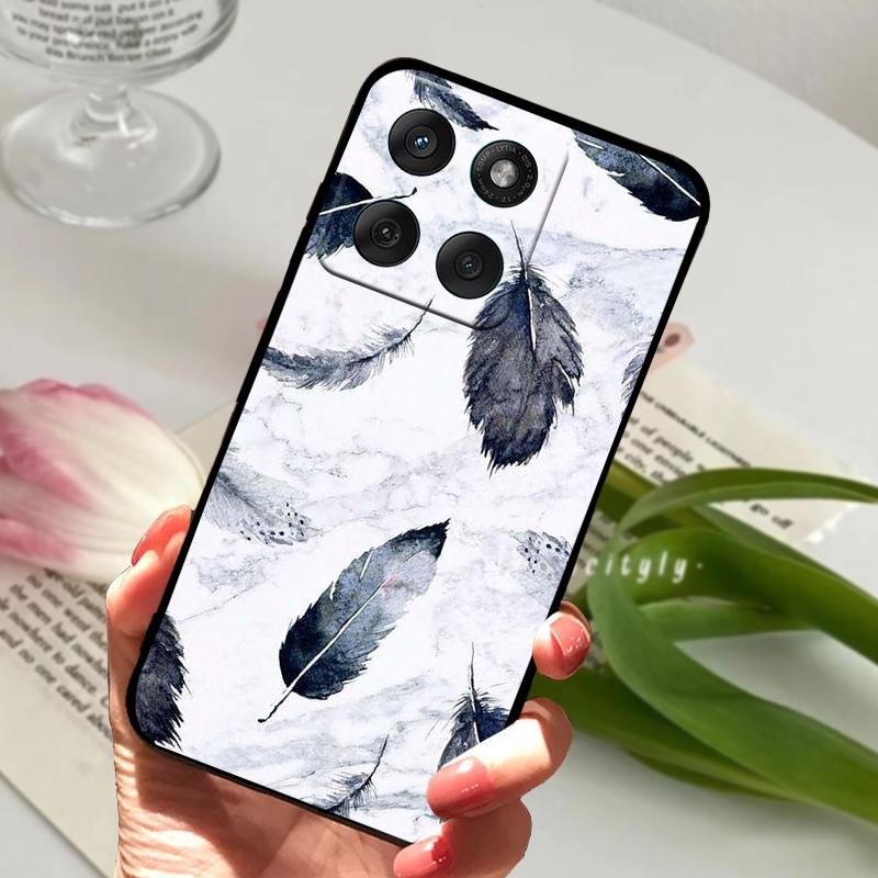 For Motorola Edge 60 Fusion Case Edge60 Fusion Soft Silicone TPU Phone Cover For Moto Edge 50 Fusion 5G Cute Animal Protector