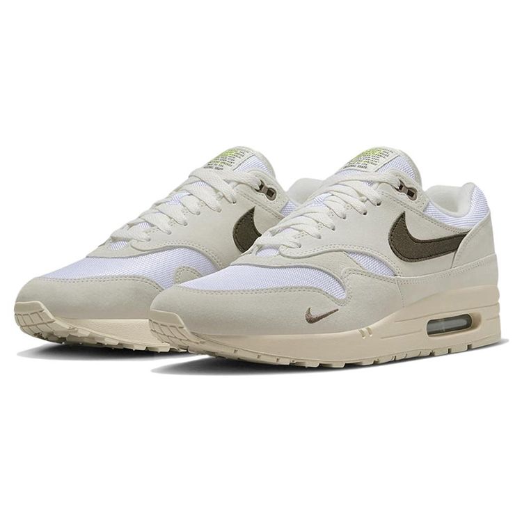 Nike Мужские кроссовки Air Max 1 Ironstone Унисекс Белый Парус Ротанг DZ4494-100