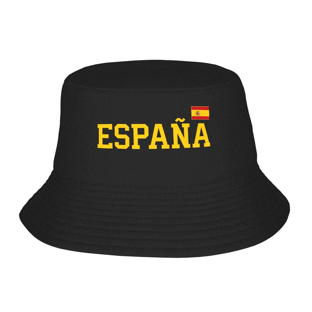 Couple Spain Spanish Flag  Bucket Hat  Breathable FisherUnisex Hats Summer Korean Vacation Caps Hawaii Graphic Visor Hat