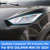Для BYD DOLPHIN MINI EV Seagull 2024 Автомобиль Наружный Фонарь Фары Антицарапина Передняя Лампа Прозрачная TPU Защитная Пленка Наклейка