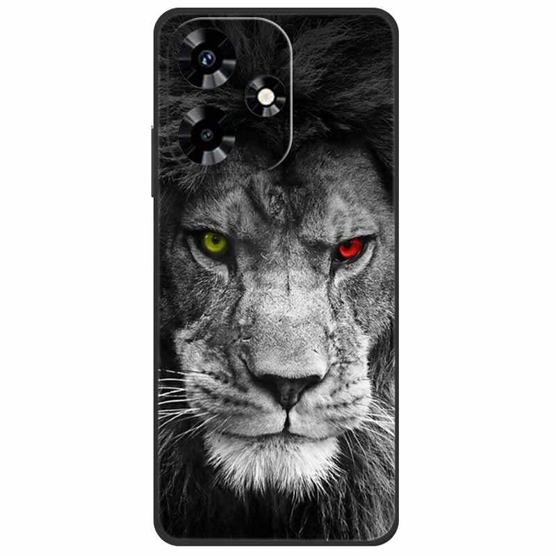 Для Infinix Hot 30i NFC Чехол X669D Силиконовый Волк Лев TPU Мягкий Fundas Для Infinix Hot 30i X669C Hot30i 2023 Защитный Черный Capa