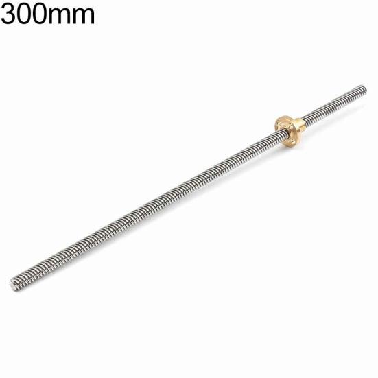 150-500мм 3D-принтер T8 Шаговый Трапецеидальный Винт с Трапецеидальной Резьбой Acme с Гайкой