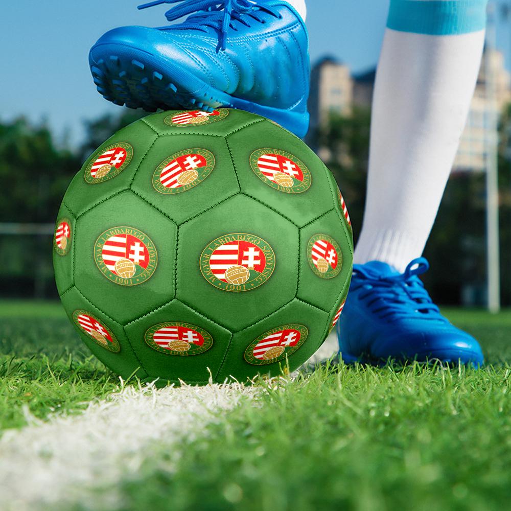 Hungarian Football Emblem Size 5 Soccer Ball,Indoor/Outdoor Suitable for Training Matches Tournaments Practice Games Perfect Gift for Fan