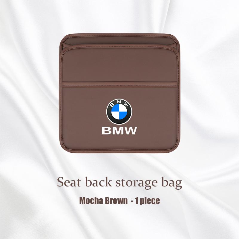 TWDG8 Car multifunctional storage box folding leather Garbage bag For BMW X1 X3 X5 X6 X7 1 3 5 7 Series E70 E87 F40 F48 G20 G30 G32 i7