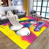 Diddl Pattern Rug, Indoor/Outdoor Mat, for Picnic, Gameroom, Bedroom, Office, Living Room, Home Decor Carpet, Birthday Gift