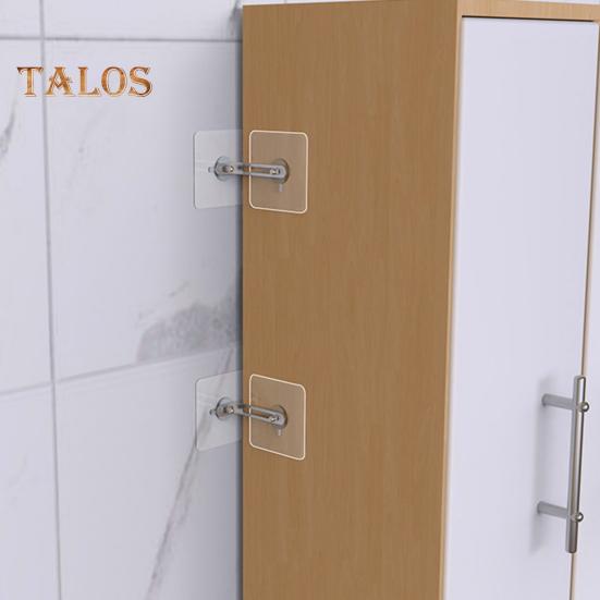 2 шт., устройство против падения мебели, сверление не требуется, L-образный кронштейн, прозрачный бесшовный клейкий настенный кронштейн с защитой от кончиков, комплект для безопасной защиты детей