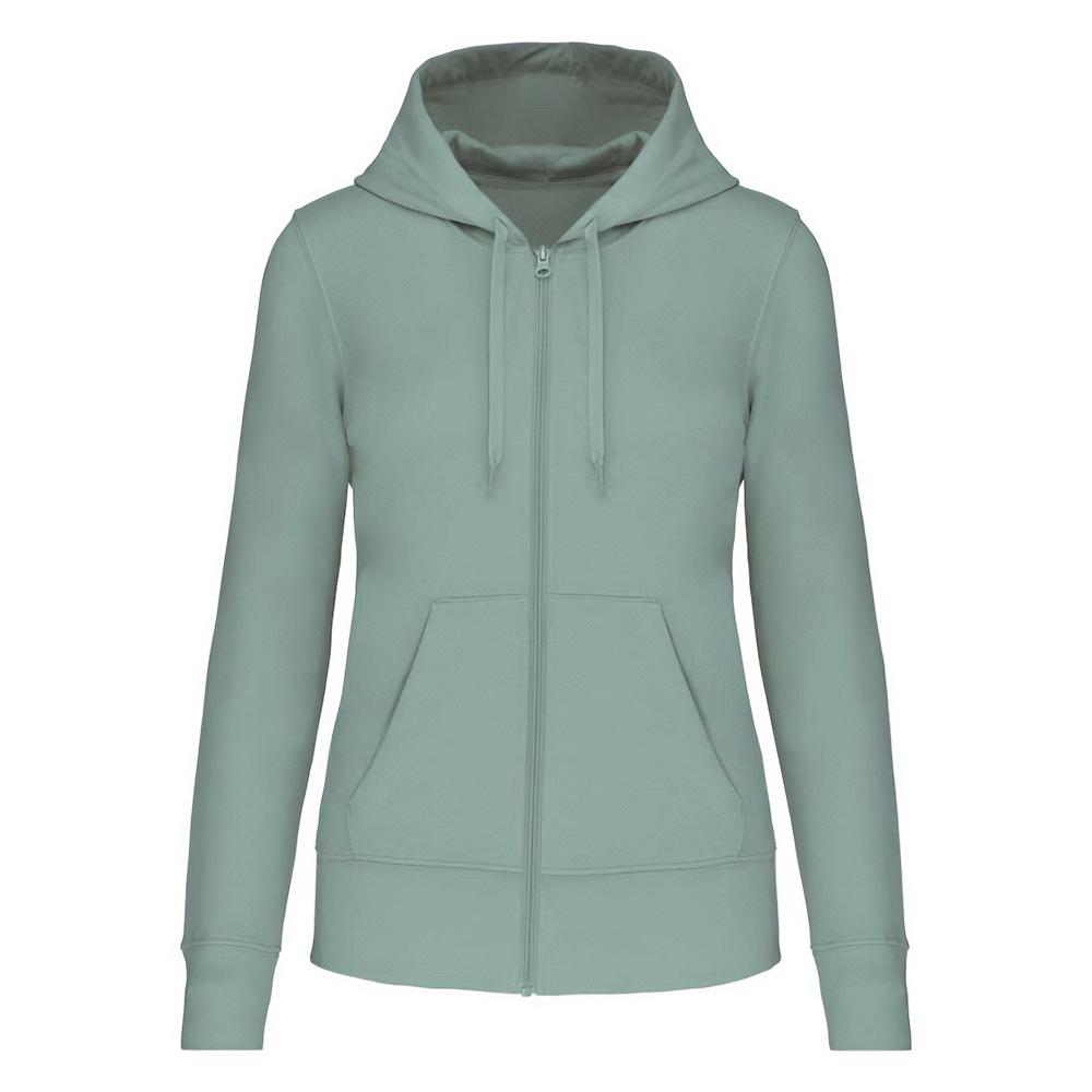 Kariban Женская/женская экологически чистая толстовка на молнии с капюшоном
