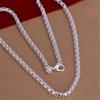 925 Sterling Silver Exquisite Luxury Fashion Women Men Round Box Chain Wedding Noble Charm Necklace Jewelry Gifts