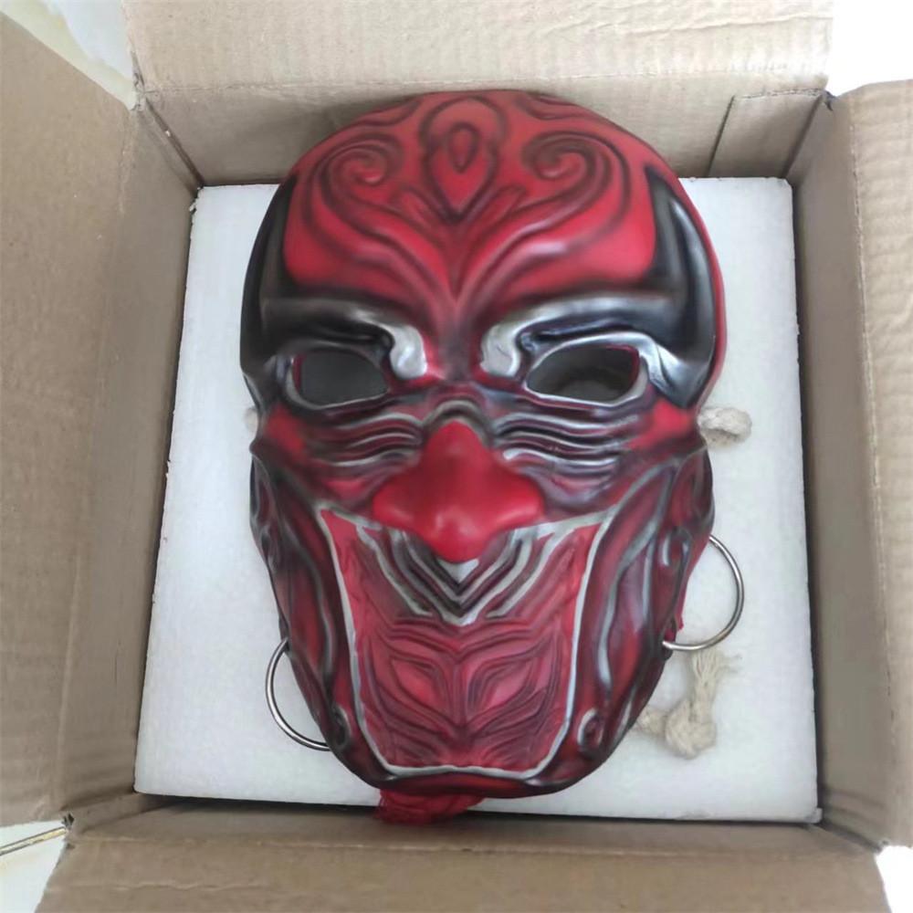 Потрясающая смоляная маска для лица на Хэллоуин с персонажами из Хуацзянху Булянжэнь