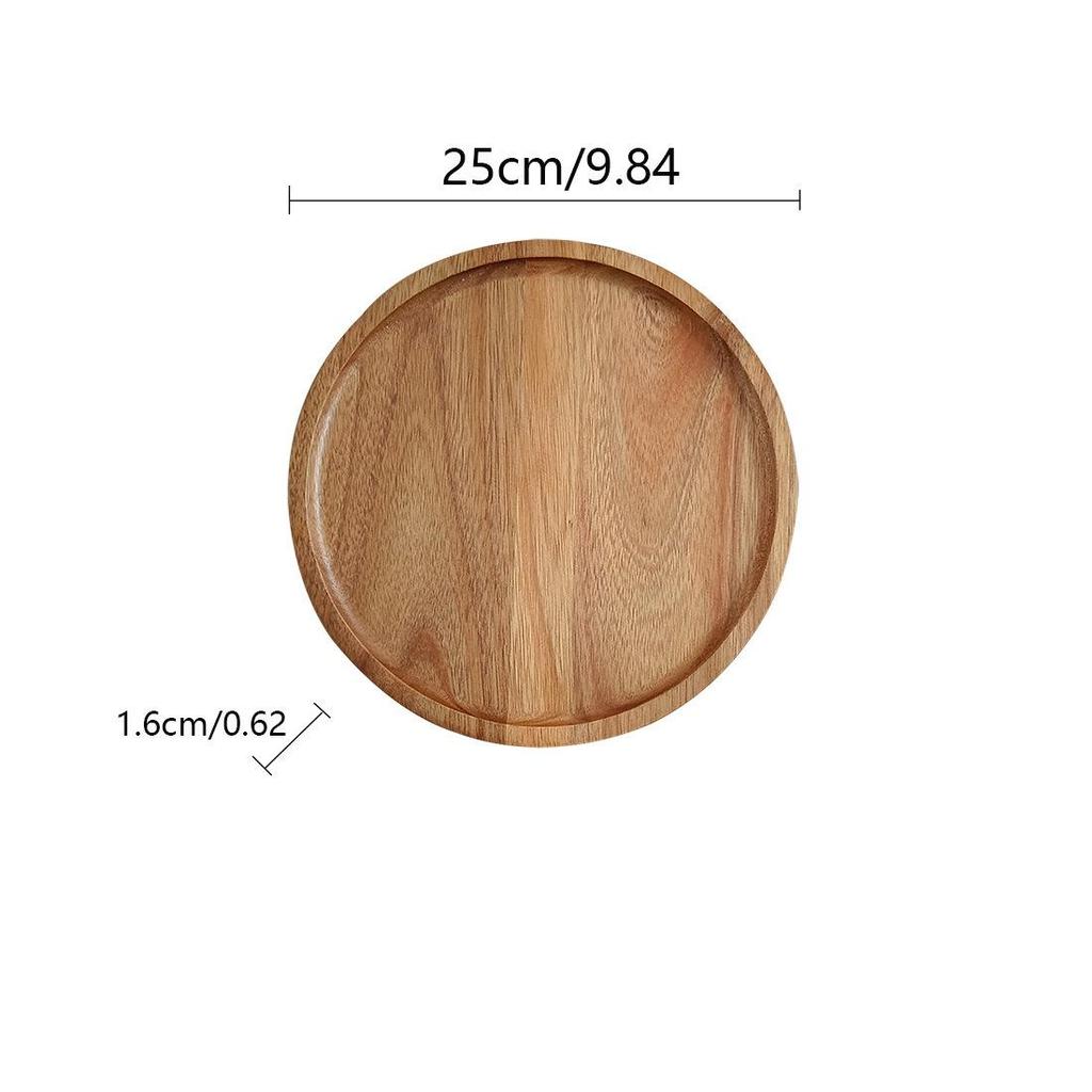 Круглый нескользящий коврик из акации (13см) для защиты чая, кофе или рабочего стола