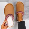 Fashion Women Slippers Fashionable Non Slip Flat Shoes Women 2025 New Retro Luxury Home Cotton Slippers Lightweight Outdoor Slides Women