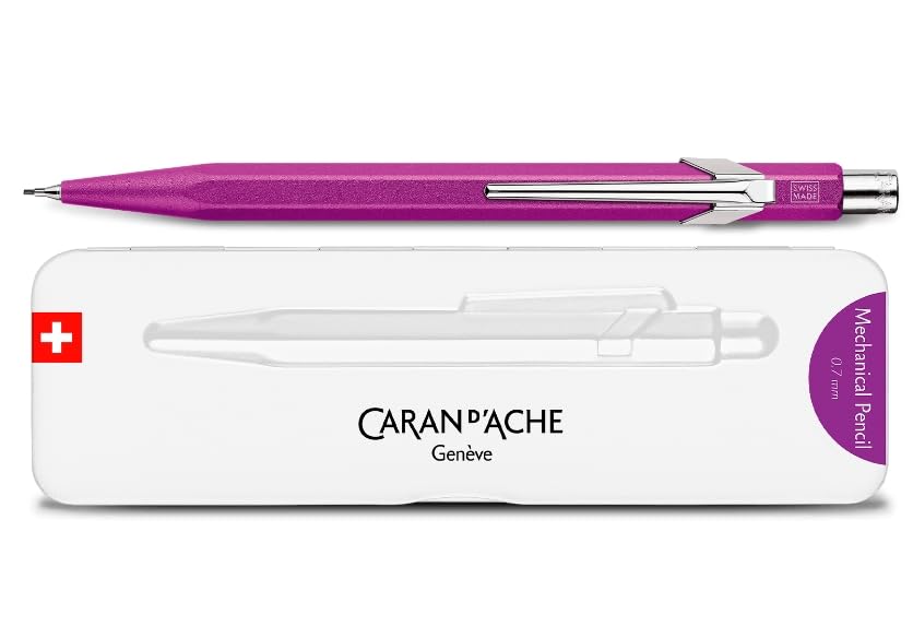 CARAN Механический карандаш 849 Цвет Матовый X Фиолетовый Металлическая банка Официально импортировано D'ACHE MF0844-605 0.5мм