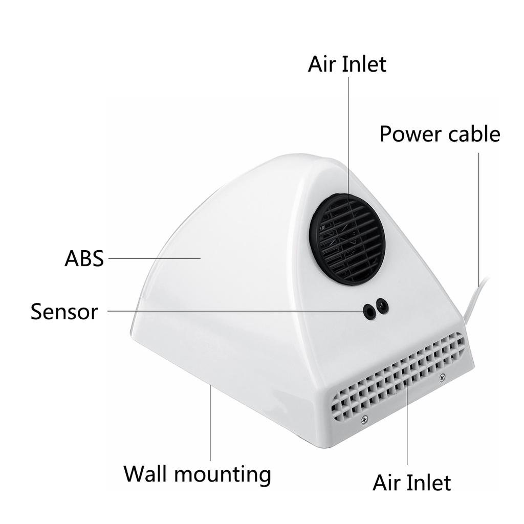 Умная сушилка для рук в отеле, 800 Вт, интеллектуальный контроль температуры, полностью автоматический инфракрасный датчик, устройство для сушки рук в ванной комнате