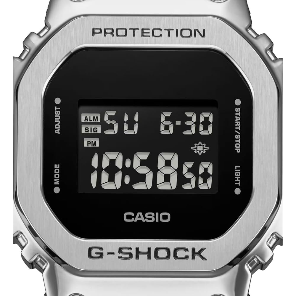 Мужские цифровые кварцевые часы Casio G-Shock GM-5600U-1 Черный корпус из смолы Водонепроницаемость 200 м