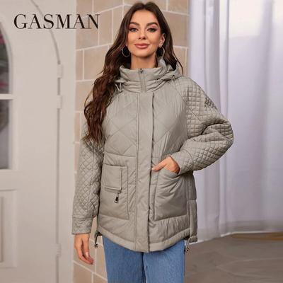 2024 Фирменная Новинка, модный весенний пуховик, осенние женские пальто, парки средней длины, женские куртки, женские тонкие хлопковые 80317