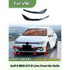 For Volkswagen Golf 8 MK8 GTI R-Line 2021 2022 2023 2024 Automobile Fang Style Front Bumper Air Knife Body Modification Kit