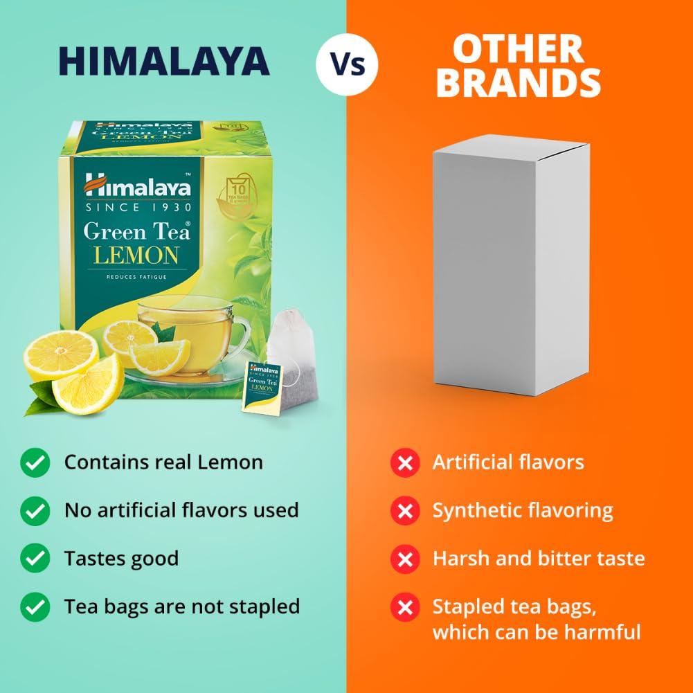 Himalaya Зеленый чай Лимонный чай Пакетики 20 штук Упаковка 1 Травяной Освежающий Ежедневное здоровье Цитрусовый напиток Напиток Горячий завар