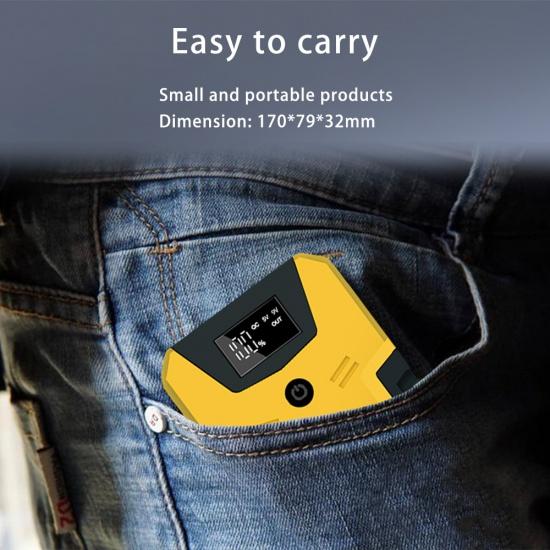 GKFLY High-power Car Jump Starter Battery Booster Charger Starting Device Portable Power Bank Emergency Power Supply LED