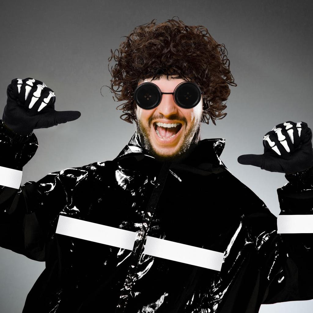 2 шт. Глаза-пуговицы Очки Очки Косплей для аксессуара к костюму на Хэллоуин, Сувенир для вечеринки, Очки