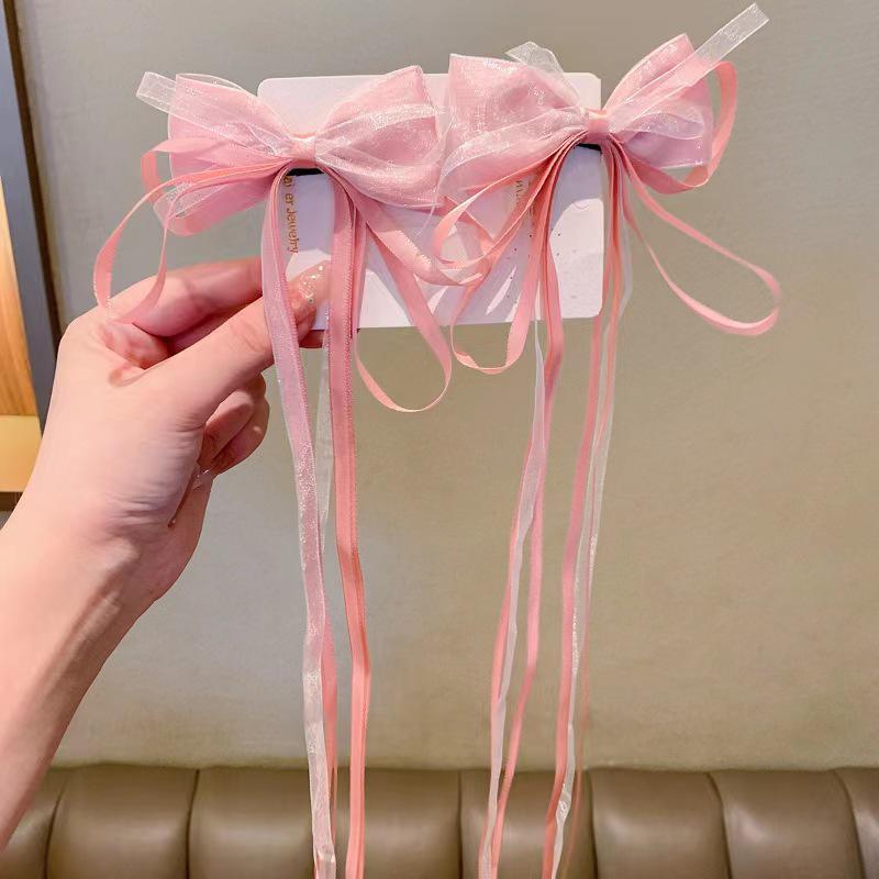 Новая заколка-бант из ленты в китайском стиле для девочек - Аксессуар для головного убора с кисточкой в плетеном стиле для ханьфу