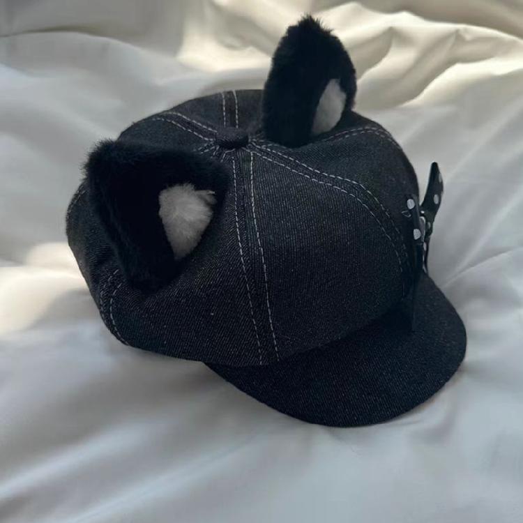 Японский берет с цепочкой-поясом для женщин и девушек, кепка газетчика, кепка шофера, панк, для улицы, хип-хоп, танцевальная шляпа