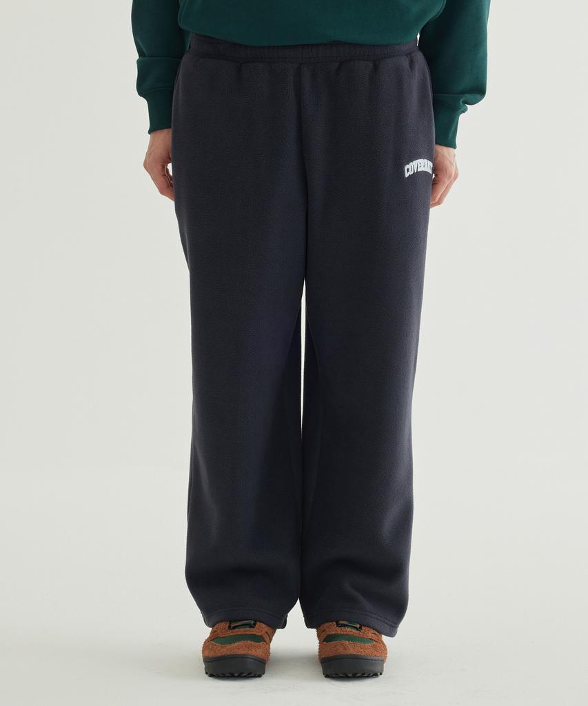COVERNAT Warm-On Arch Logo Wide Fleece Pants Ivory