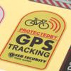 Наклейка с сигнализацией GPS-слежения, светоотражающая наклейка с предупреждением о велосипеде, противоугонная наклейка