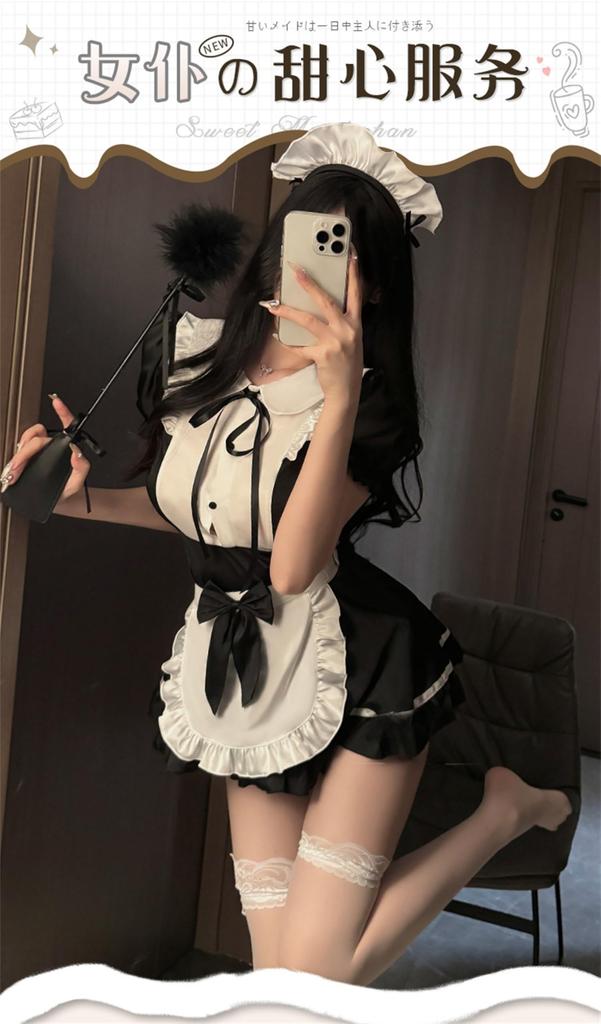 Косплей горничной одежда сексуальный цельный Лолита маскарадный костюм оборки галстук-бабочка Лолита короткий рукав аниме Алиса стиль платье кружевной идол наряд костюм