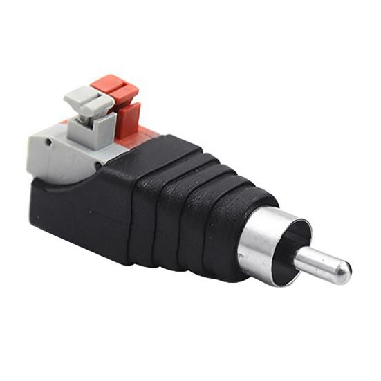 1 пара универсальных кабелей для подключения аудиодинамиков, штекер RCA