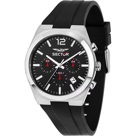 Sector Мужские часы C300 Chronograph Пластиковый ремешок Серебристый циферблат Кварцевые R3271301001