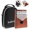 17 Key Mini Kalimba Single Board Mahogany Thumb Piano Set Mbira Keyboard Instrument
