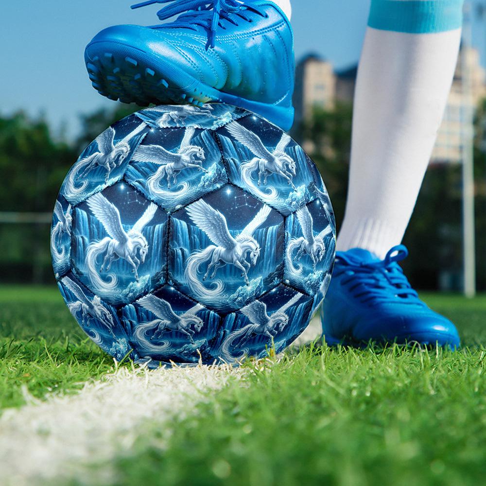 1pc Pegasus Waterfall Night Durable Size 5 Soccer Ball Professional Match Training Football Indoor &Outdoor Sports Ball p60136