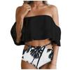 Two-piece bikini swimsuit, Spanish ruffle, high waist, size L Two-piece bikini swimsuit, Spanish ruffle, high waist, size M