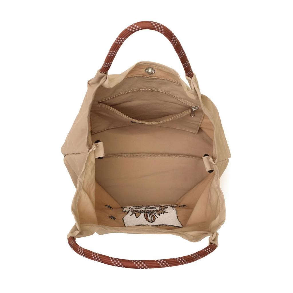 Embroidered Bag for Women Cool Gray [Moomin] 2-way Rmpk-02 (Little My)