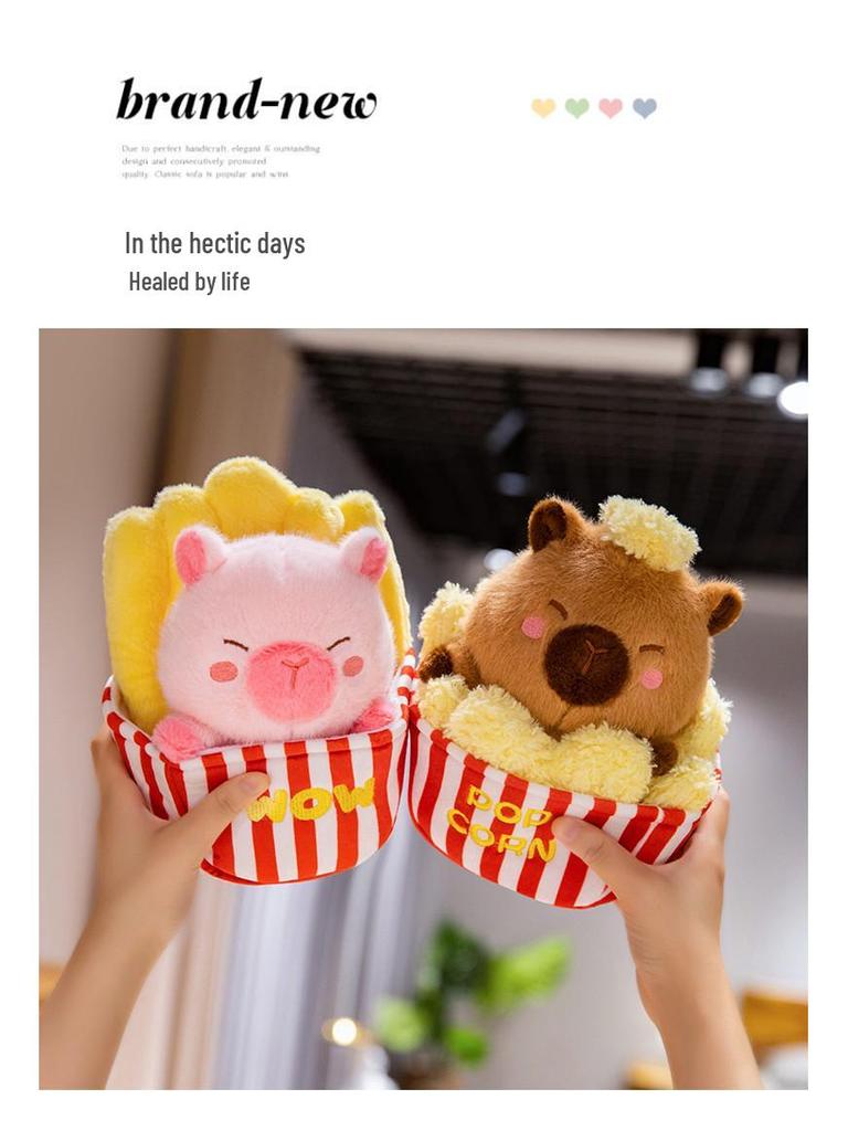 Плюшевая подушка Капибара для медитации Лотос - Милая буддийская игрушка в подарок для офисных работников