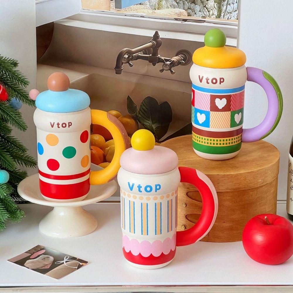 600ML Insulated Cup 316 Stainless Steel Thermal Bottle Durable Direct Drinking Cups for Student