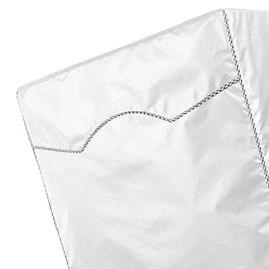 Washing Machine Cover Breathable Dust-proof Silver Color Good Heat Dissipation Washer Cover for Balcony
