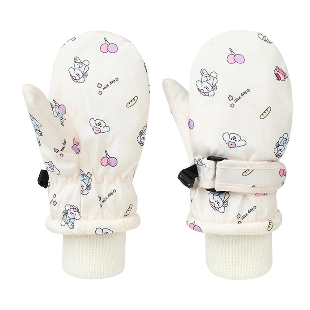 Non-slip Children Ski Gloves Warm Kids Winter Mittens Cute Snow Gloves Children Kids