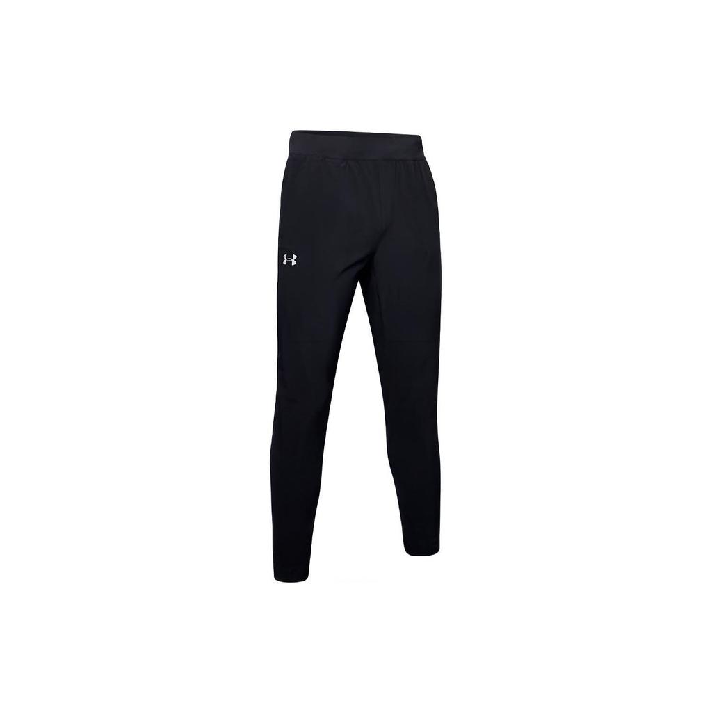 Under Armour Solid Color Casual Long Knit Sports Pants Men Bottoms Black 1342962-001