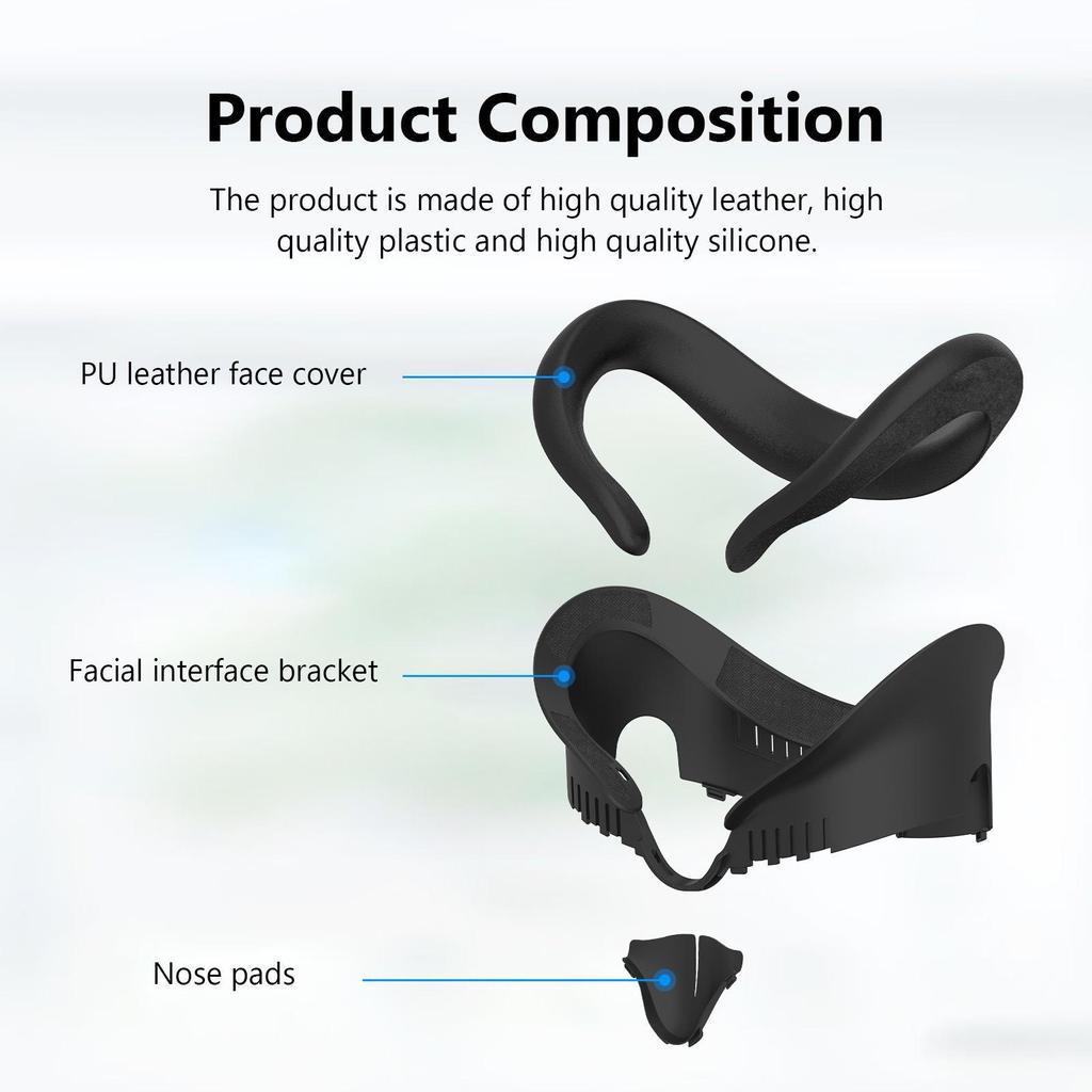 «Meta Quest 3 Soft Replacement Eye Mask - ABS PU Leather VR Accessories»