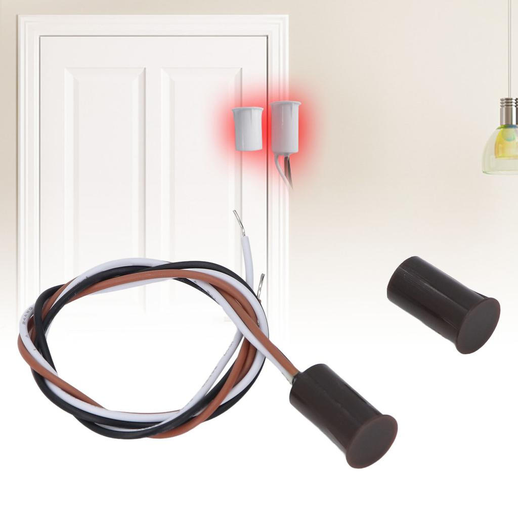 5 Sets Recessed Magnetic Switch DC100V 10W NO NC Door Sensor Window Reed Switch for Alarm System Acc
